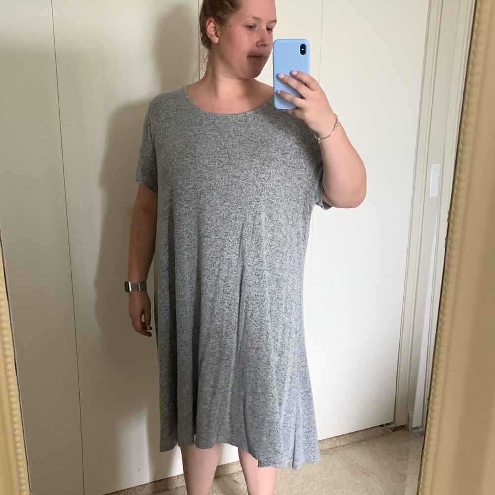 Heathered swing dress